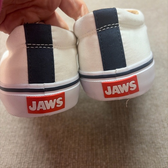 Sperry x Jaws White Canvas Sneakers with Shark Print main image 5